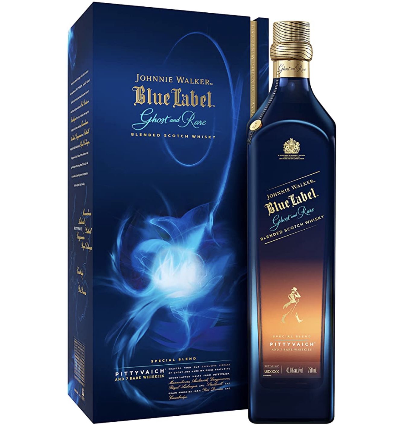 Johnnie Walker Blue Label Ghost &#038; Rare Pittivaich Blended Scotch Whisky für 220,90€ (statt 255€)