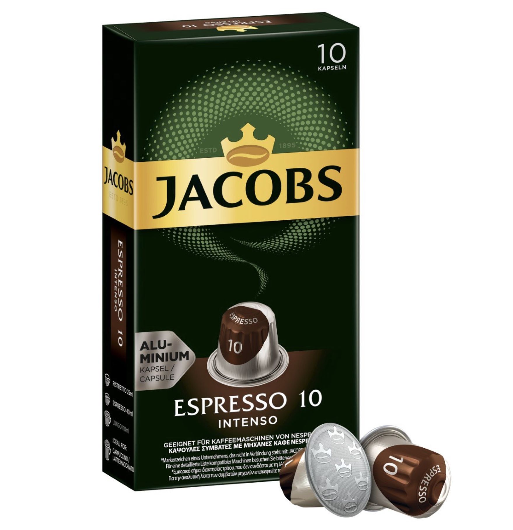 100er Pack Jacobs Kapseln Espresso Intenso Intensität 10 ab 14,99€ (statt 19€)   Prime Sparabo