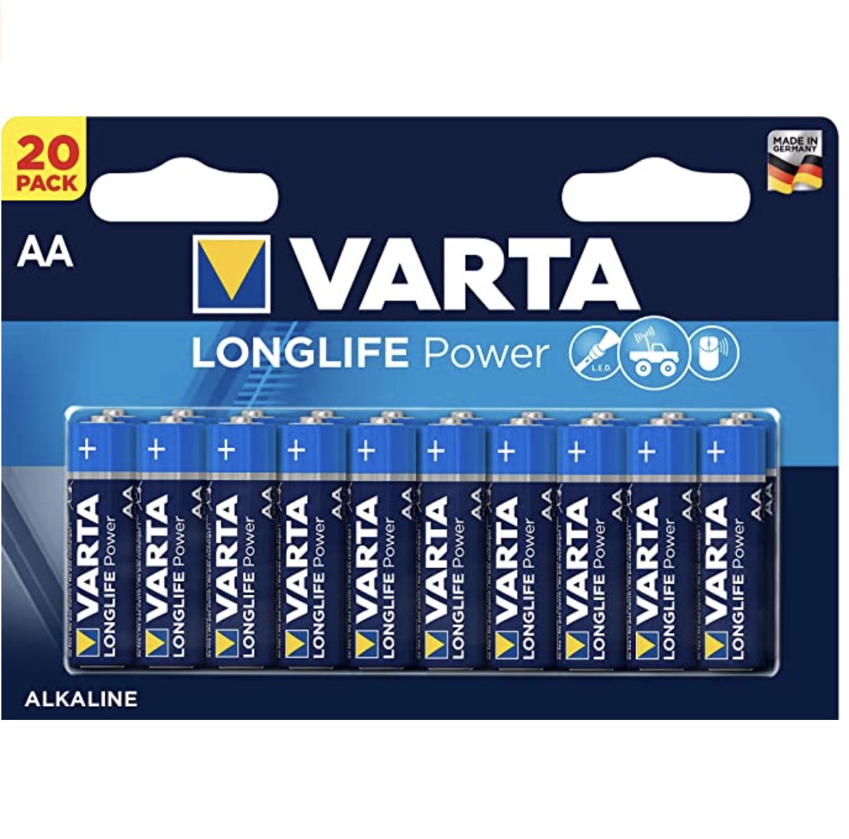 20er Pack VARTA Longlife Power AA Mignon LR6 Batterie ab 7,99€ (statt 12€) &#8211; OTTO Liefer-Flat