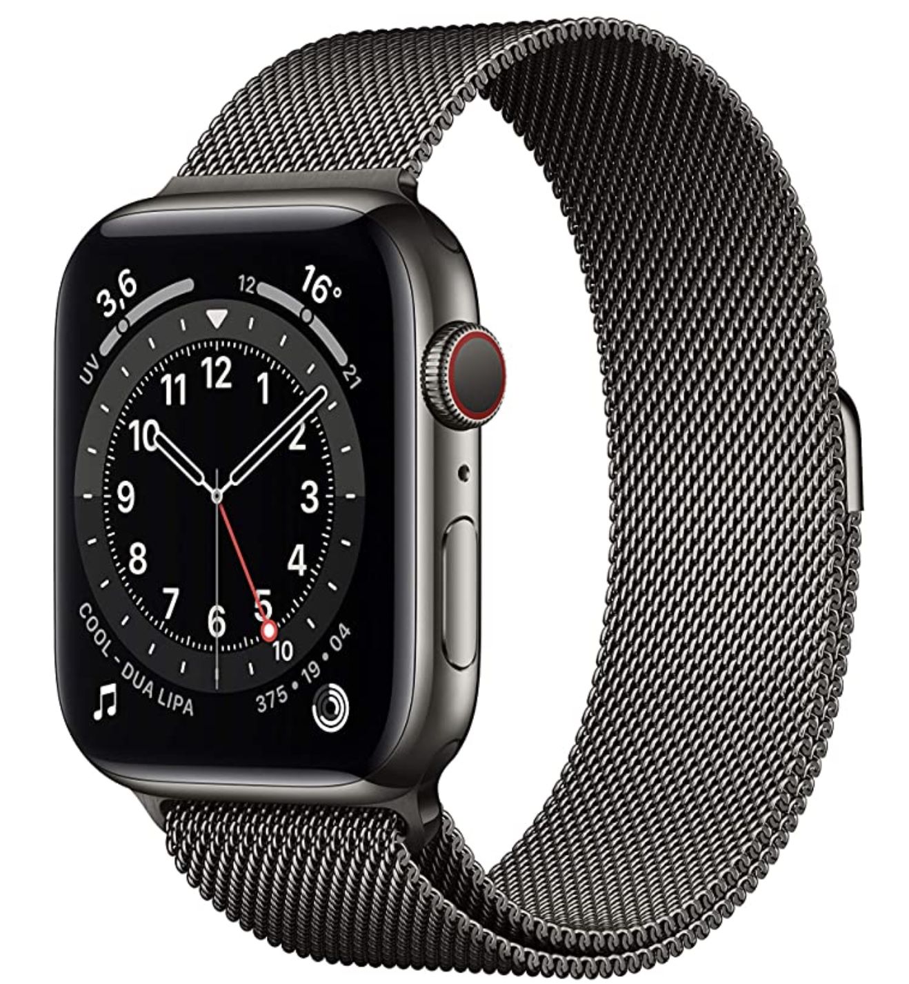 Apple Watch Series 6 LTE 44mm Edelstahlgehäuse mit Milanaise Armband für 570,33€ (statt 644€)