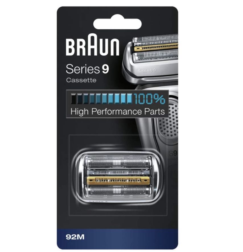 Braun Series 9 92M Elektrorasierer Ersatzscherteil + 6er pack Clean & Renew Ersatzkartuschen für 29,74€ (statt 63€)