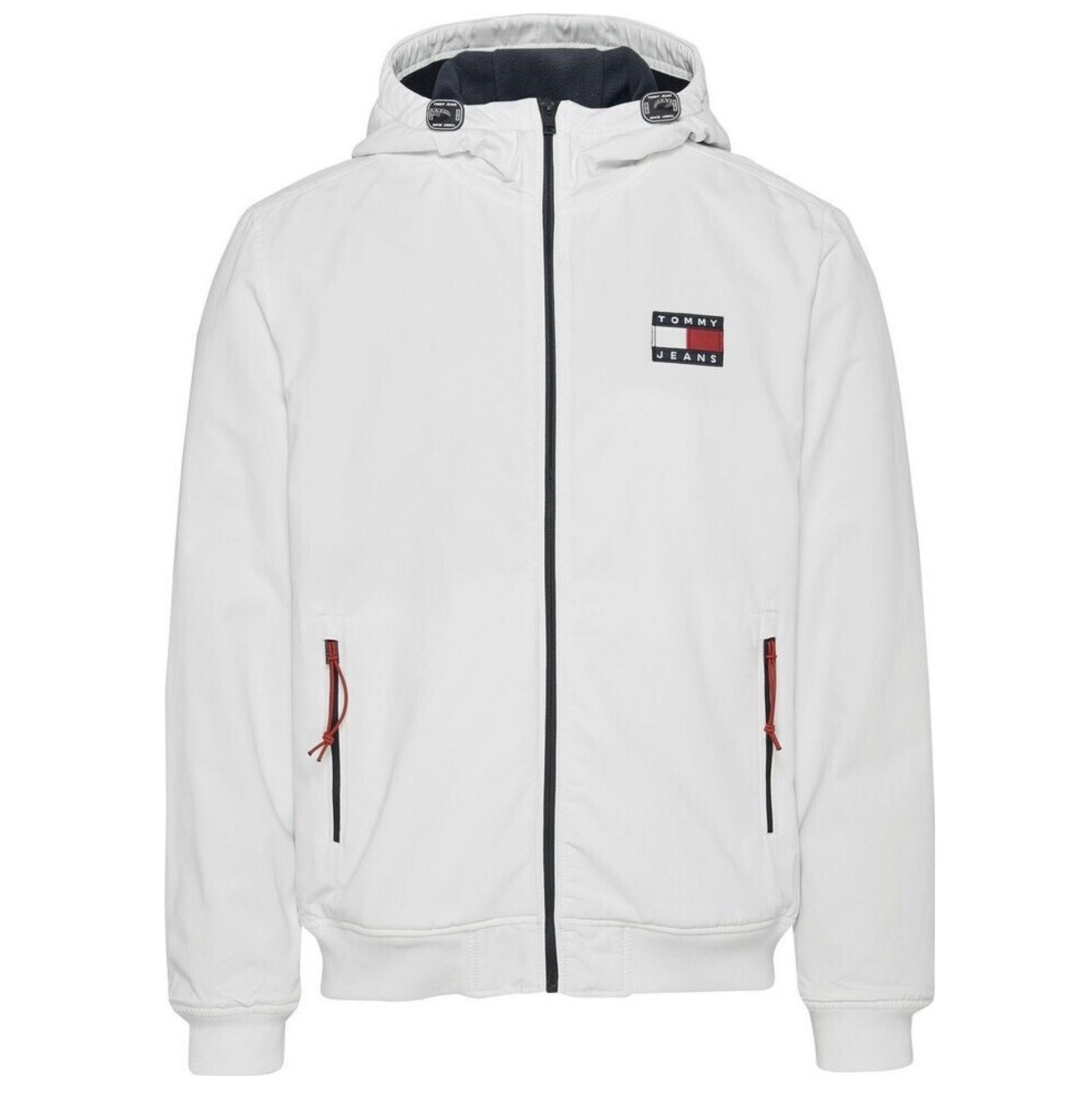 Tommy Jeans Herren TJM Shell Übergangsjacke in Weiß ab 67,99€ (statt 128€)