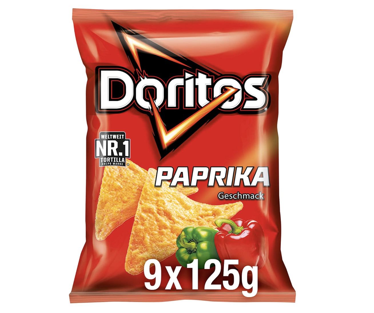 9er Pack Doritos Tortilla Nachos Sour Cream oder Paprika ab 6,74€ (statt 13€)   Prime Sparabo