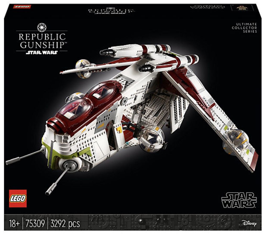 myToys: 15% auf Lego   z.B. Lego Star Wars 75309 Republic Gunship 255,98€ (statt 294€)