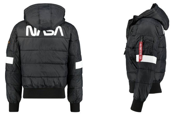 Alpha Industries Hooded Puffer FD NASA Herren Steppjacke für 127,92€ (statt 163€)