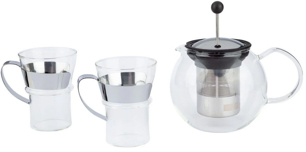 Bodum Assam Teebereiter mit Edelstahlfilter 1,0 L + 2 Gläser für 15,99€ (statt 38€)