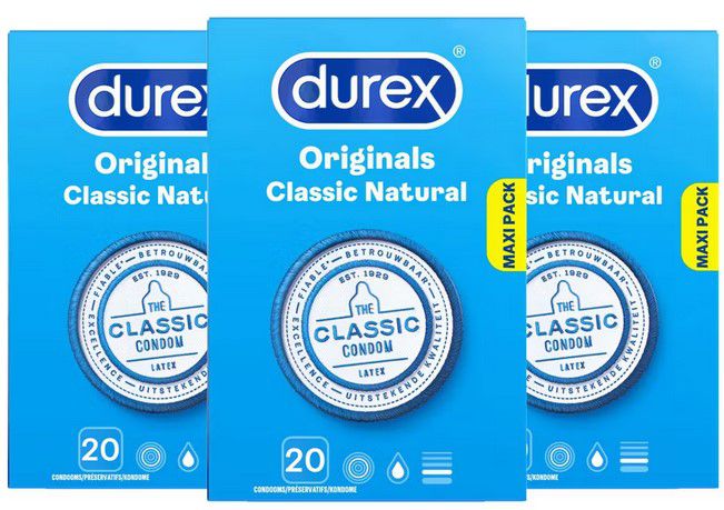 60 Durex Kondome Classic Natural für 25,90€ (statt 35€)