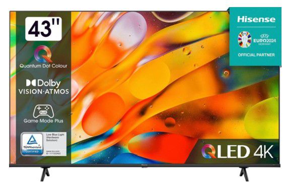 Hisense E77KQ 43 Zoll UHD smart TV ab 299€ (statt 368)