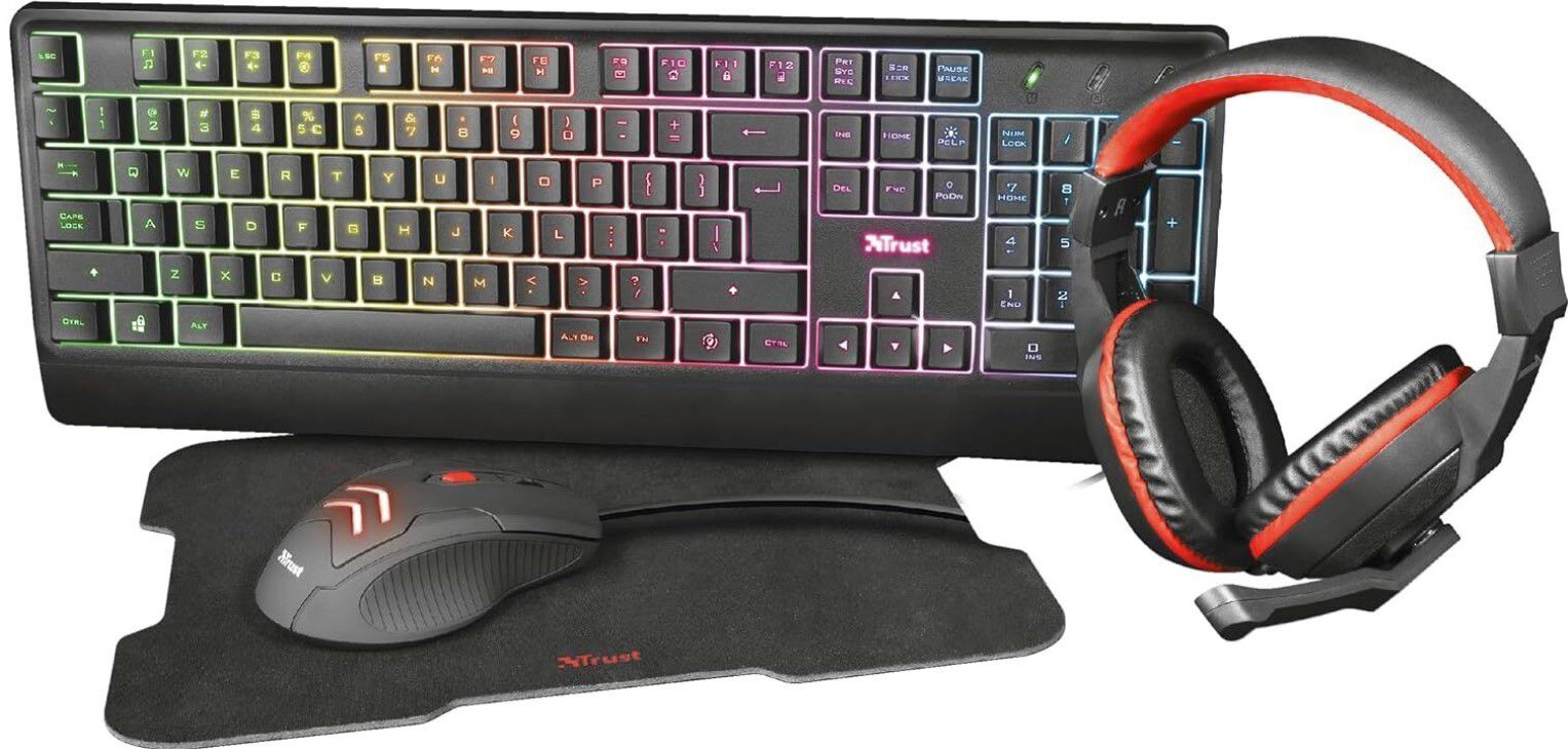 Trust Ziva 4 in 1 Gaming Bundle RGB für 17€ (statt 38€)