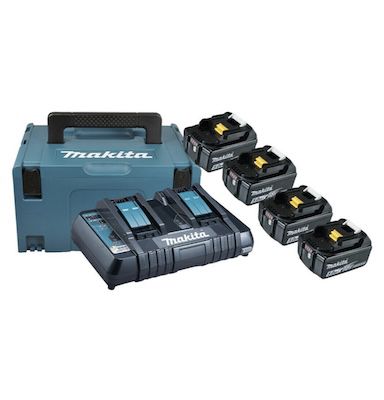 ⚡️ Makita Power Source Kit mit 4x 6,0 Ah Akku und Doppelladegerät ab 344,99€ (statt 400€)