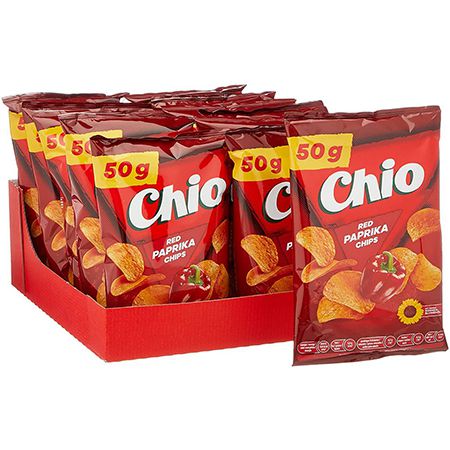 12er Pack Chio Chips Red Paprika 12 x 50 g für 5,66€ (statt 14€) &#8211; Prime Sparabo