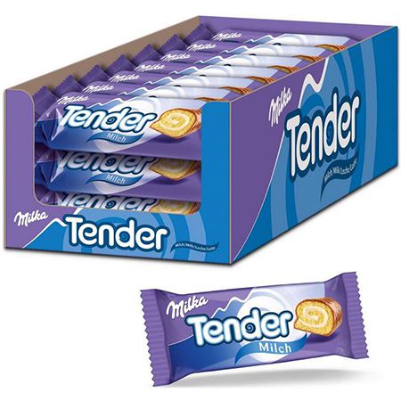 21er Pack Milka Tender Milch &#8211; Biskuit-Rolle für 11,42€ (statt 16€)