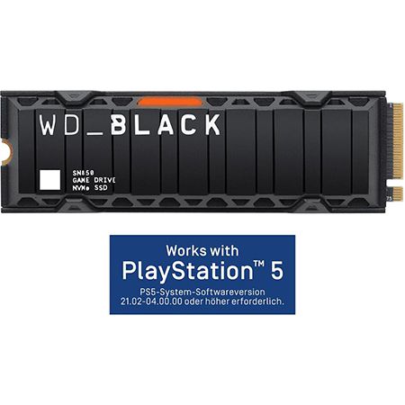 WD Black SN850 NVMe SSD &#8211; 1TB mit Kühlkörper für 169€ (statt 213€) &#8211; PS5 Kompatibel!