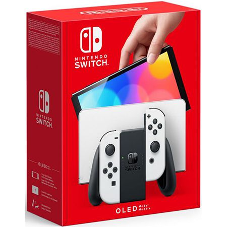 Nintendo Switch OLED Weiß + 1 von 5 Spielen für 379€ (statt 440€)