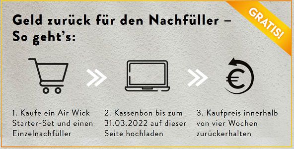 Air Wick Starter Set kaufen   Nachfüller gratis dazu