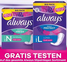 Always Slipeinlagen kostenlos ausprobieren