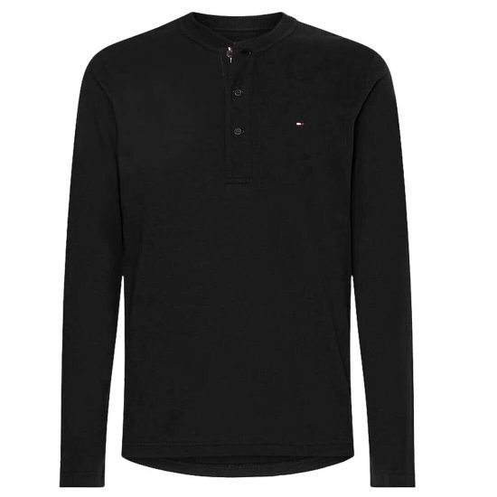 Tommy Hilfiger Henley Longsleeve in Grau oder Schwarz für je 44,94€ (statt 57€)