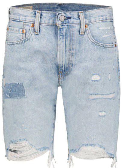 Levis Jeansshorts 412 Slim Short mit destroyed Effekt ab 17,59€ (statt 40€)   Wenige Größen