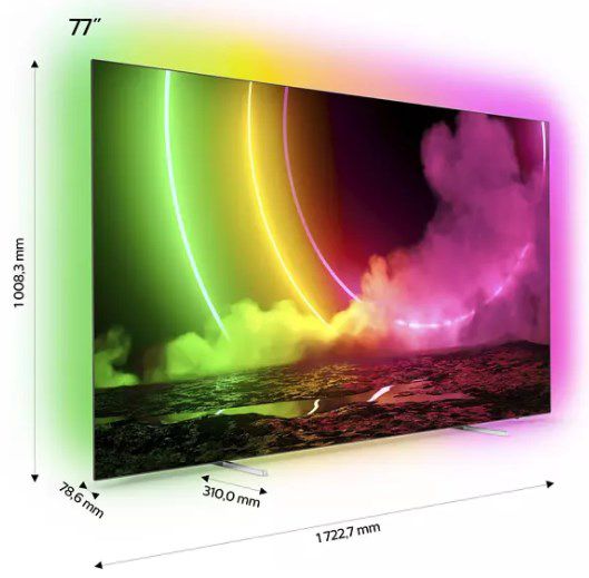 PHILIPS 77OLED806/12 OLED TV mit 77Zoll Diagonale, 4K UHD und Ambilight für 3.090,01€ (statt 3.689€)