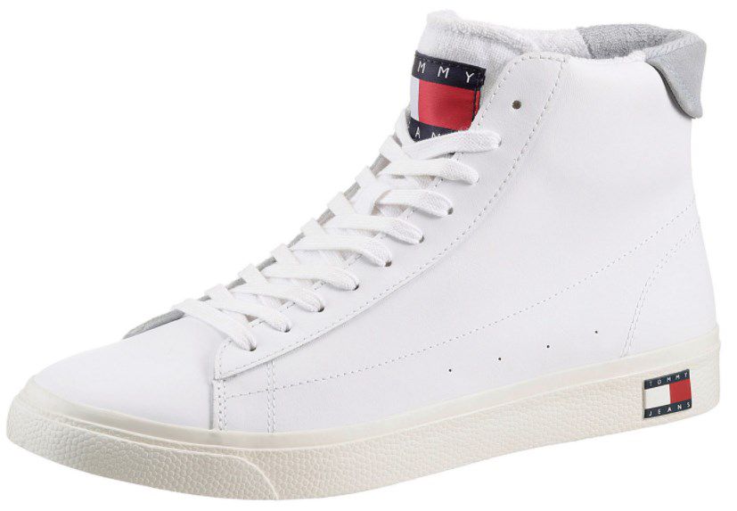 Tommy Jeans Sneaker LEATHER MID CUT VULC in Weiß ab 87,92€ (statt 109€)