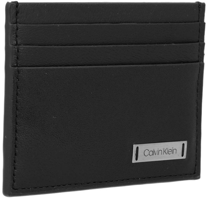 Calvin Klein Kreditkartenhülle Smooth W Plaque Cardholder in Schwarz für 20,99€ (statt 26€)