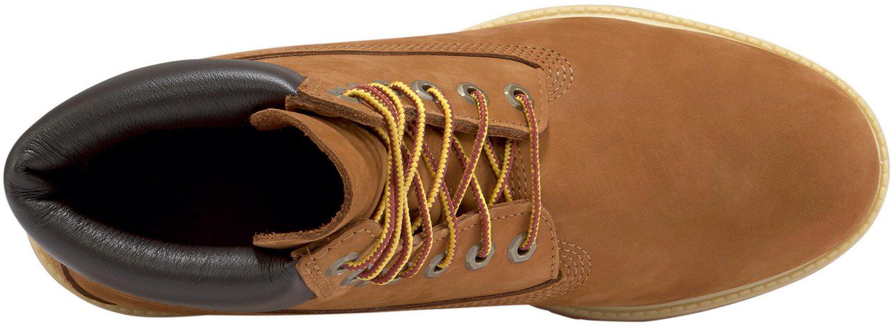 Timberland Schnürboots 6 inch aus Veloursleder in Cognac für 140€ (statt 176€)