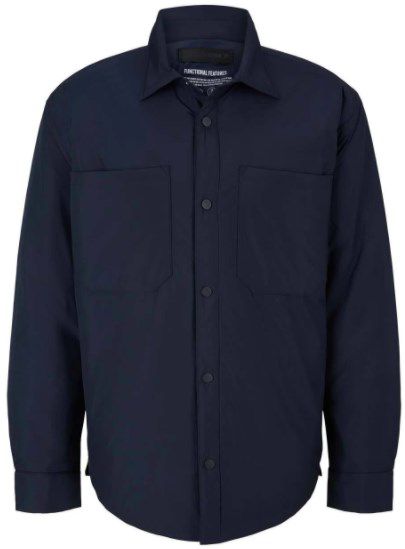 Tom Tailor Denim Übergangsjacke im Hemd Design in Nachtblau für 47,99€ (statt 60€)