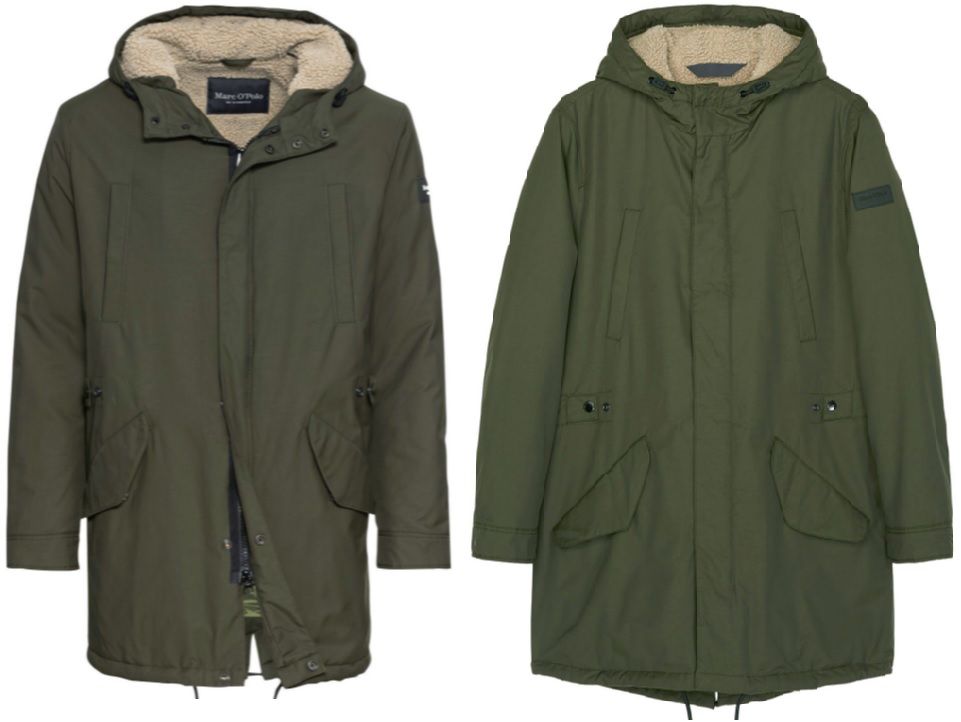 Marc OPolo Parka mit Teddyfutter in Olivetönen in S, L, XL und XXL ab 119,99€ (statt 201€)