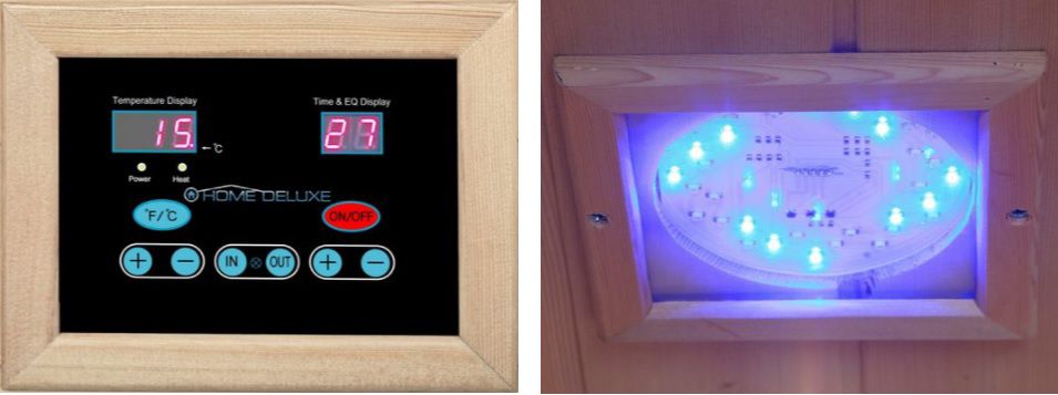 Home Deluxe Infrarotkabine Sahara L mit 1,5m Breite, 1,2m Tiefe und 1,9m Höhe für bis zu 3 Personen für 1.278,63€ (statt 1400€)