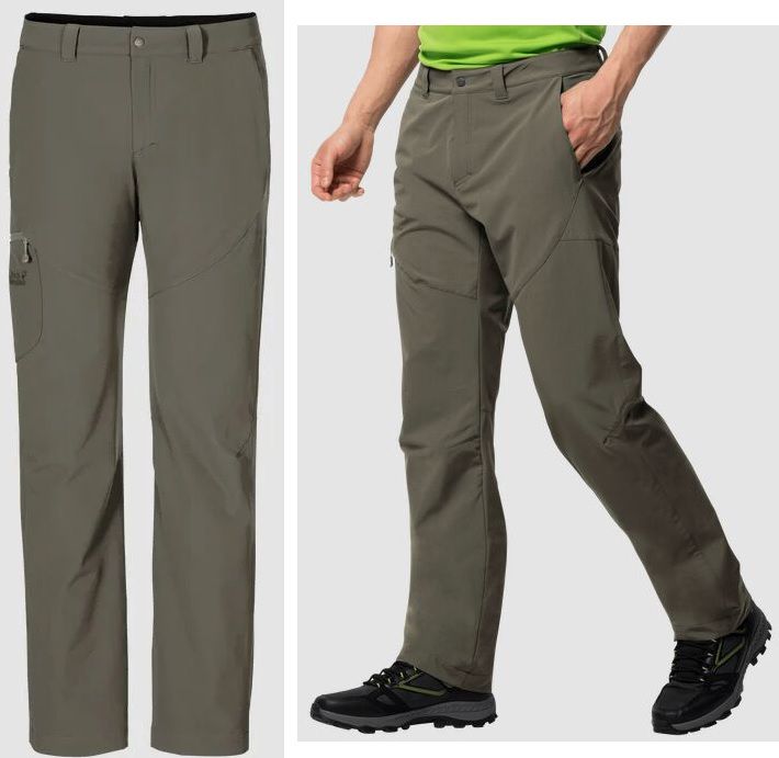 Jack Wolfskin Wander Softshell Hose CHILLY TRACK XT PANTS MEN in Olive oder Orion Blau ab 49,95€ (statt 79€)   Restgrößen