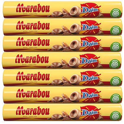 7x Marabou Rolle mit Daim (je 67g) für 6,93€ (statt 10€)   Prime Sparabo