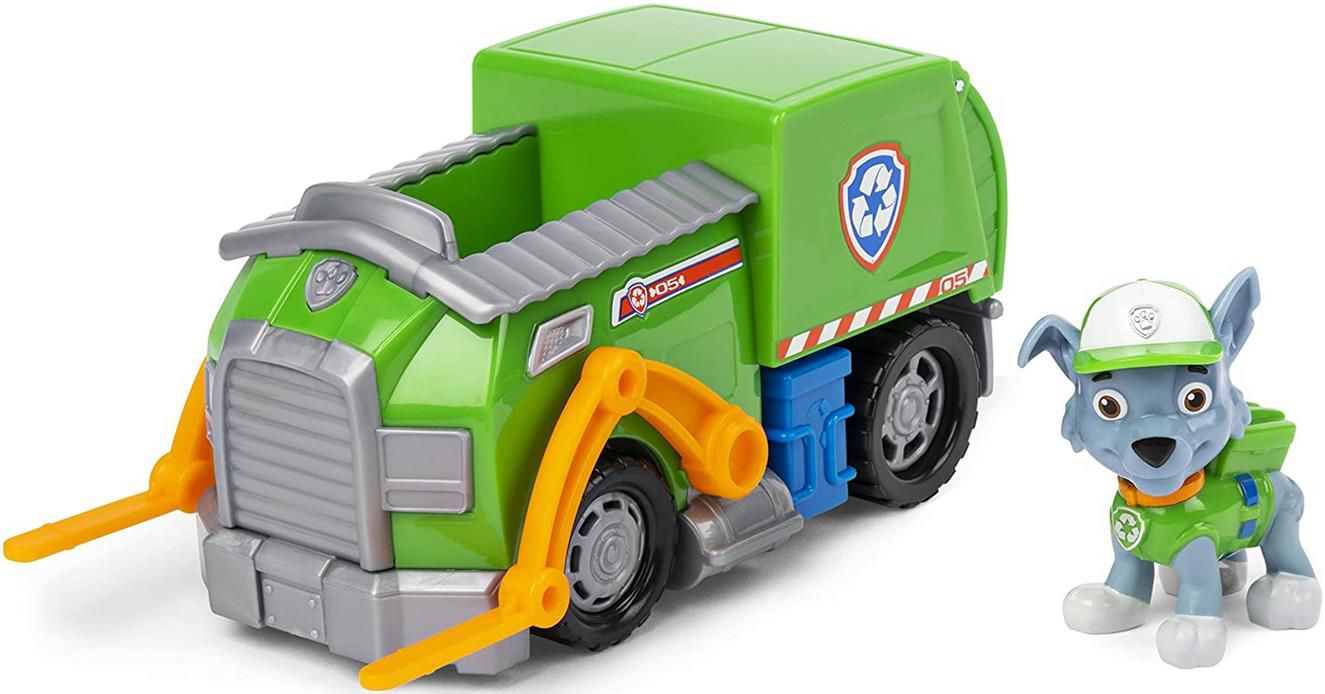 PAW Patrol Recycling Fahrzeug mit Rocky Figur für 9,99€ (statt 15€)   Prime