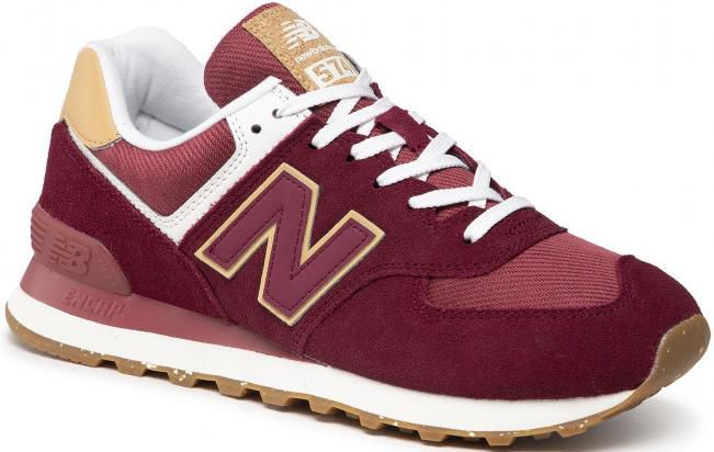 New Balance ML574AD2 Herrensneaker in Dunkelrot für 45€ (statt 60€)