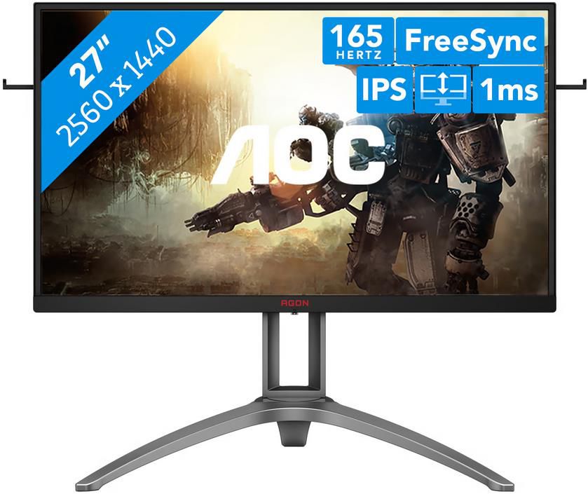 AOC AG273QXP   27 Zoll QHD Gaming Monitor mit 165 Hz, 1ms und IPS ab 279€ (statt 326€)