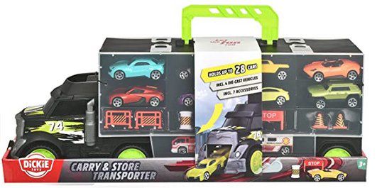 Dickie Toys Carry & Store Transporter inkl. 4 Autos für 9,99€ (statt 18€)   Prime