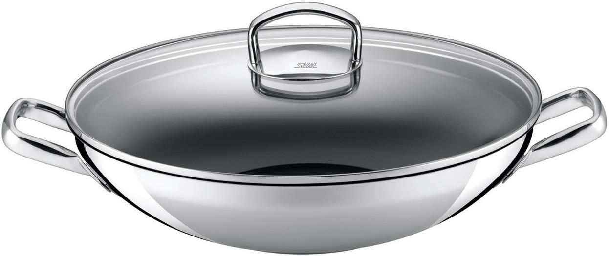 Silit Hongkong Edelstahl Wok mit Glasdeckel, Ø36cm für 89,99€ (statt 104€)