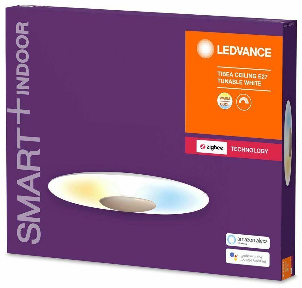 LEDVANCE Tibea LED Decken  & Wandleuchte inkl. Leuchtmittel mit ZigBee für Alexa, Google & Hue für 39,99€ (statt 79€)