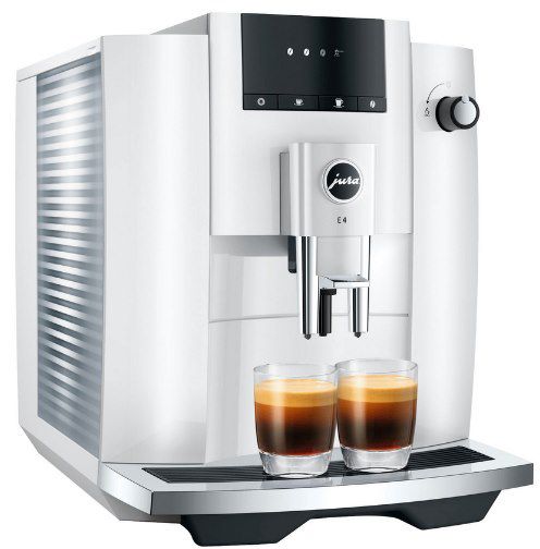 JURA E4 (EA) Kaf­fee­voll­au­to­mat mit 1,9L Was­ser­tank &#038; 15 bar in Weiß für 539,99€ (statt 629€)