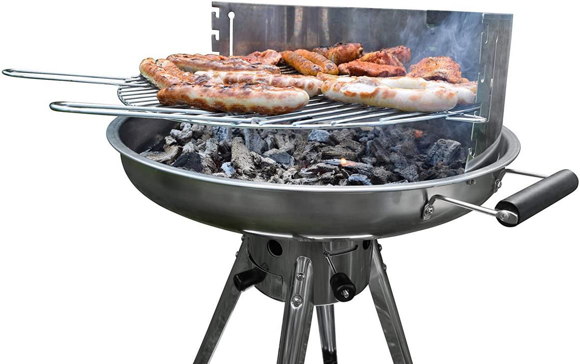 Activa Ibiza   Edelstahl Holzkohle Rundgrill für 39€ (statt 62€)