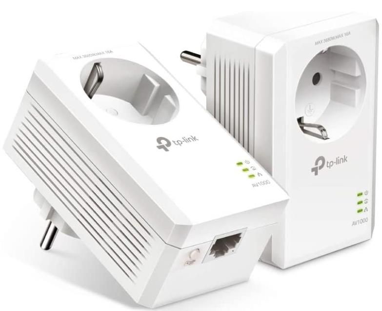 TP Link TL PA7019P KIT AV1000 Gigabit Powerline Adapter mit Steckdose für 39,99€ (statt 50€)