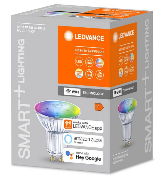 LEDVANCE 5W GU10 LED RGBW Lampe SMART+ WiFi Spot für 9,89€ (statt 13€)