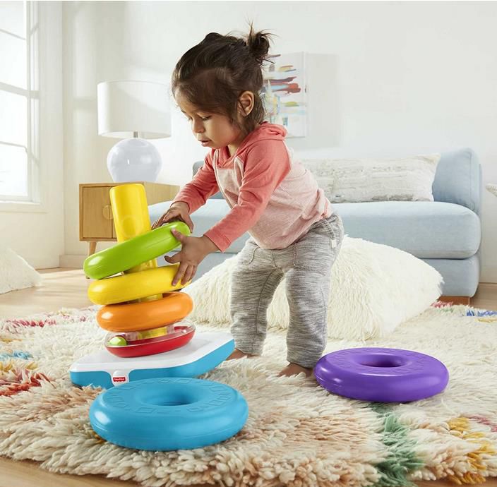 Fisher Price GJW15   Gigantische Farbring Pyramide für Kinder und Babys für 9,85€ (statt 15€)   Prime