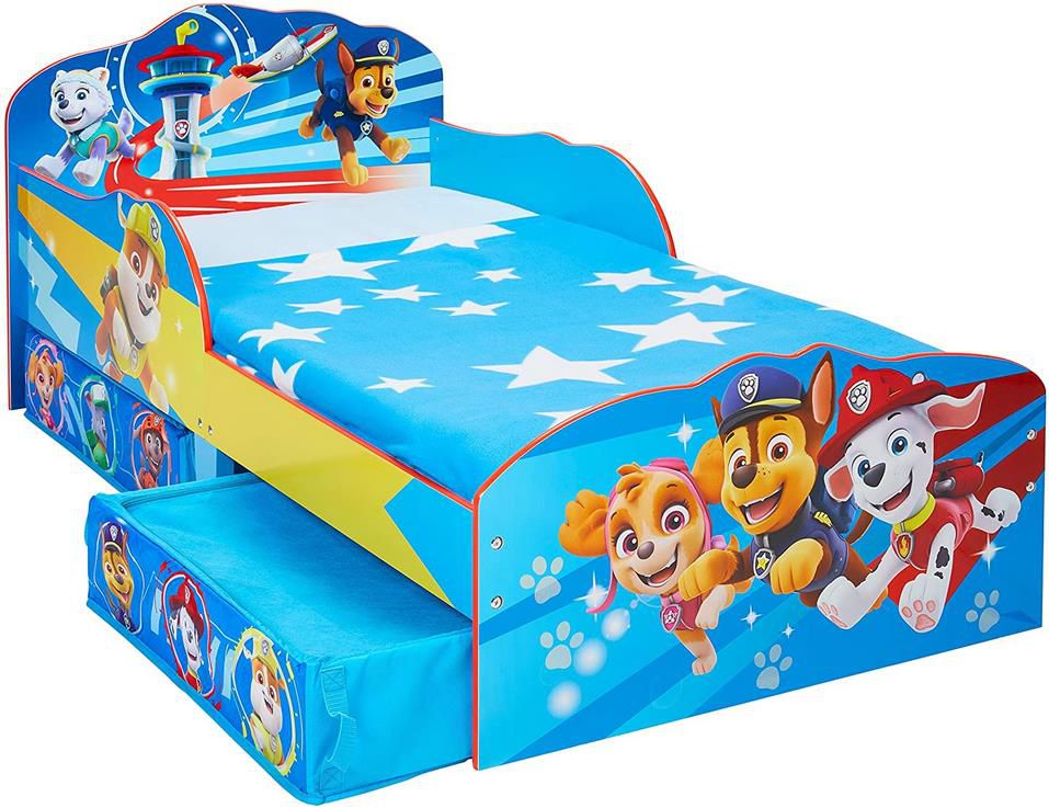 Paw Patrol   Kleinkinderbett mit Stauraum   142 x 77 x 63 cm für 142,49€ (statt 190€)