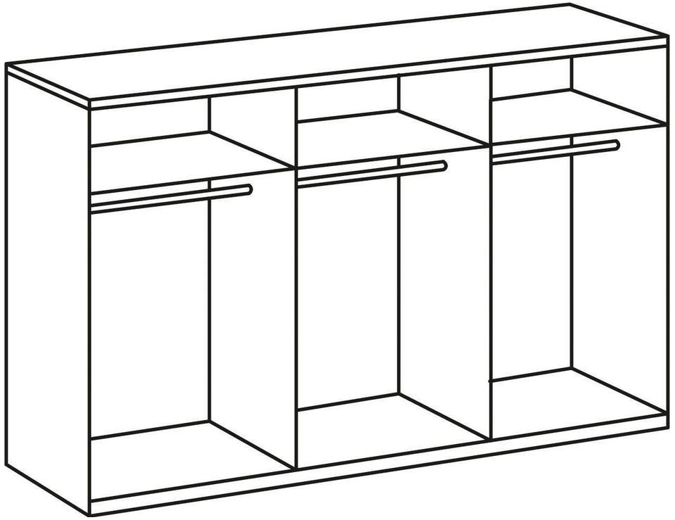 Wimex Minden Schwebetürenschrank   Weiß/Graphit ca. 270x210x65 cm für ab 349€ (statt 520€)