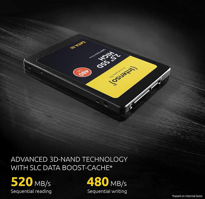 Intenso High Performance 2,5 Zoll SSD mit 240 GB für 14,90€ (statt 18€)   Prime