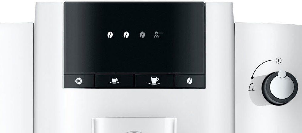 JURA E4 (EA) Kaf­fee­voll­au­to­mat mit 1,9L Was­ser­tank & 15 bar in Weiß für 539,99€ (statt 629€)