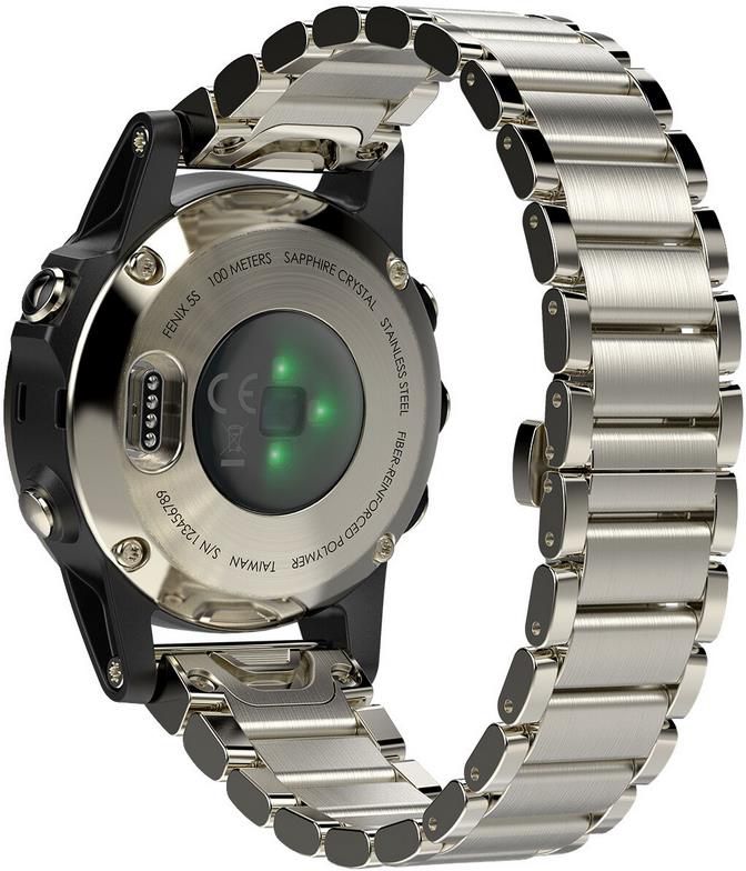 Garmin fenix 5s Saphir Smartwatch (010 01685 15) Champagne Metall für 399,20€ (statt 499€)
