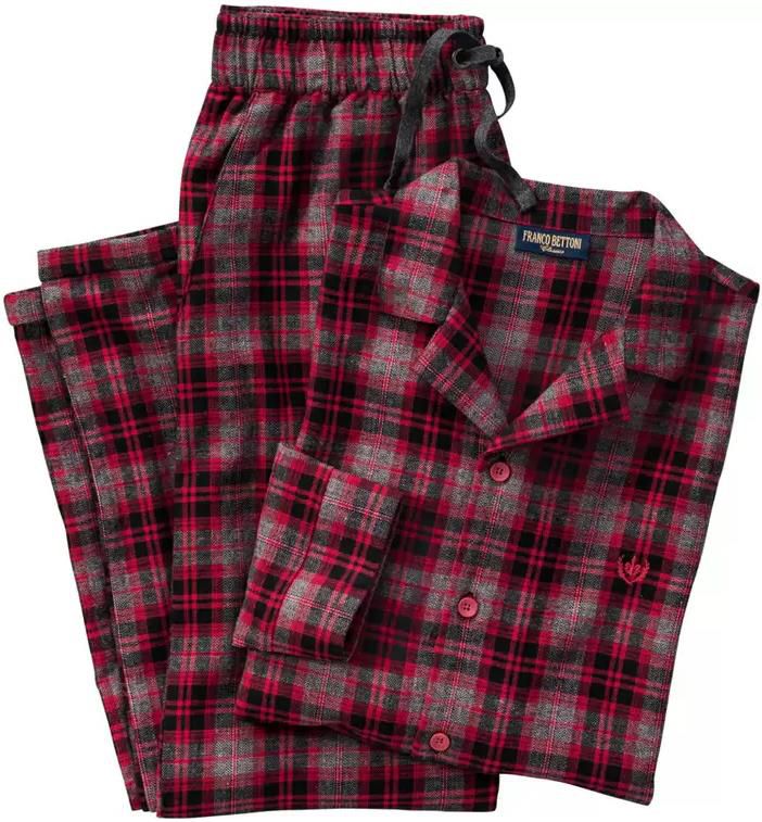 Franco Bettoni   Herren Flanell Pyjama in zwei Farben für je 29,99€ (statt 40€)