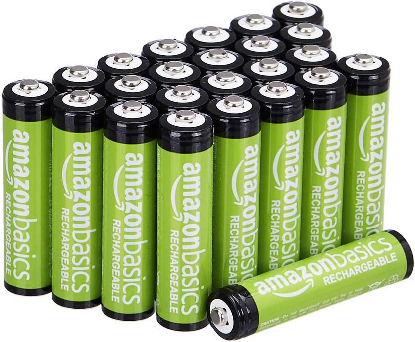 24er Pack Amazon Basics AAA Akkus mit 800 mAh für 13,34€ (statt 20€)