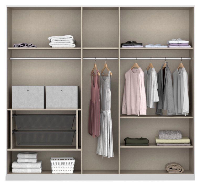 Rauch Orange Drehtürenschrank Thor inkl. Meshkorbeinsatz mit 2 Metallkörben & 2 Stoffboxen ab 359,99€ (statt 480€)